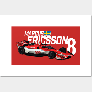 Marcus Ericsson 2020 (white text) Posters and Art